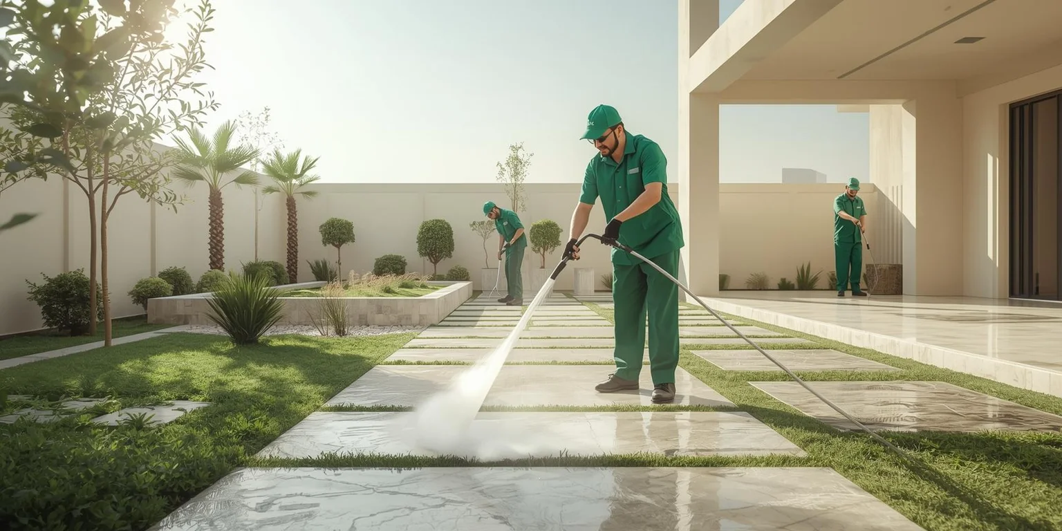 MS Enterprises Bahrain cleaning team