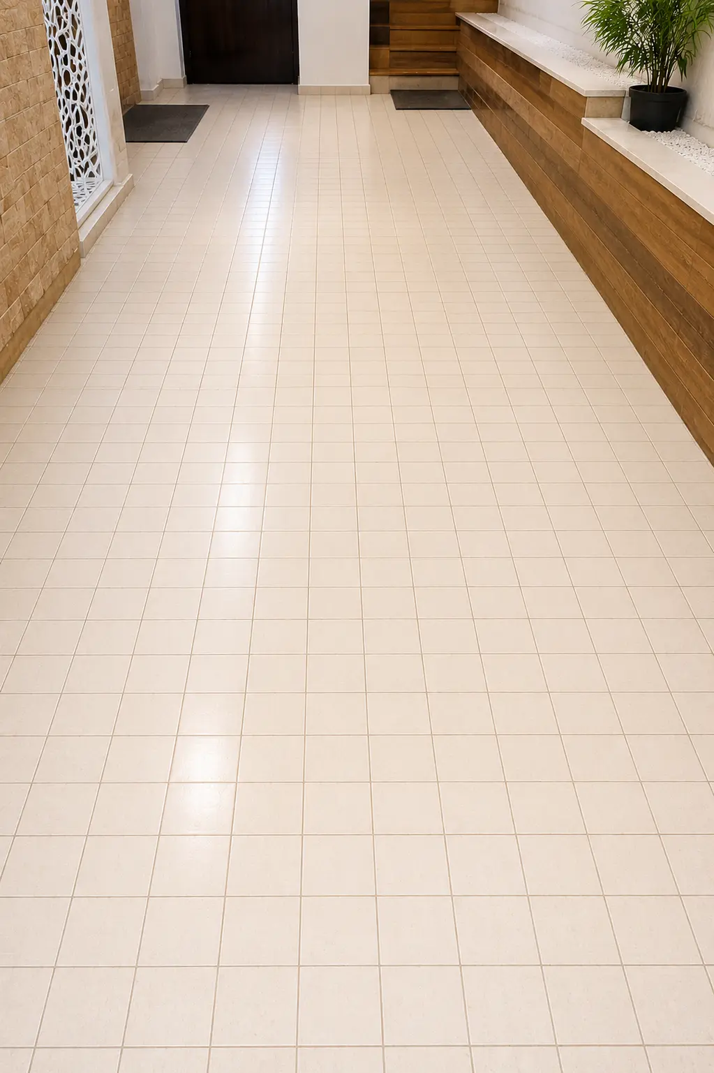 Tile and floor after deep cleaning in Bahrain