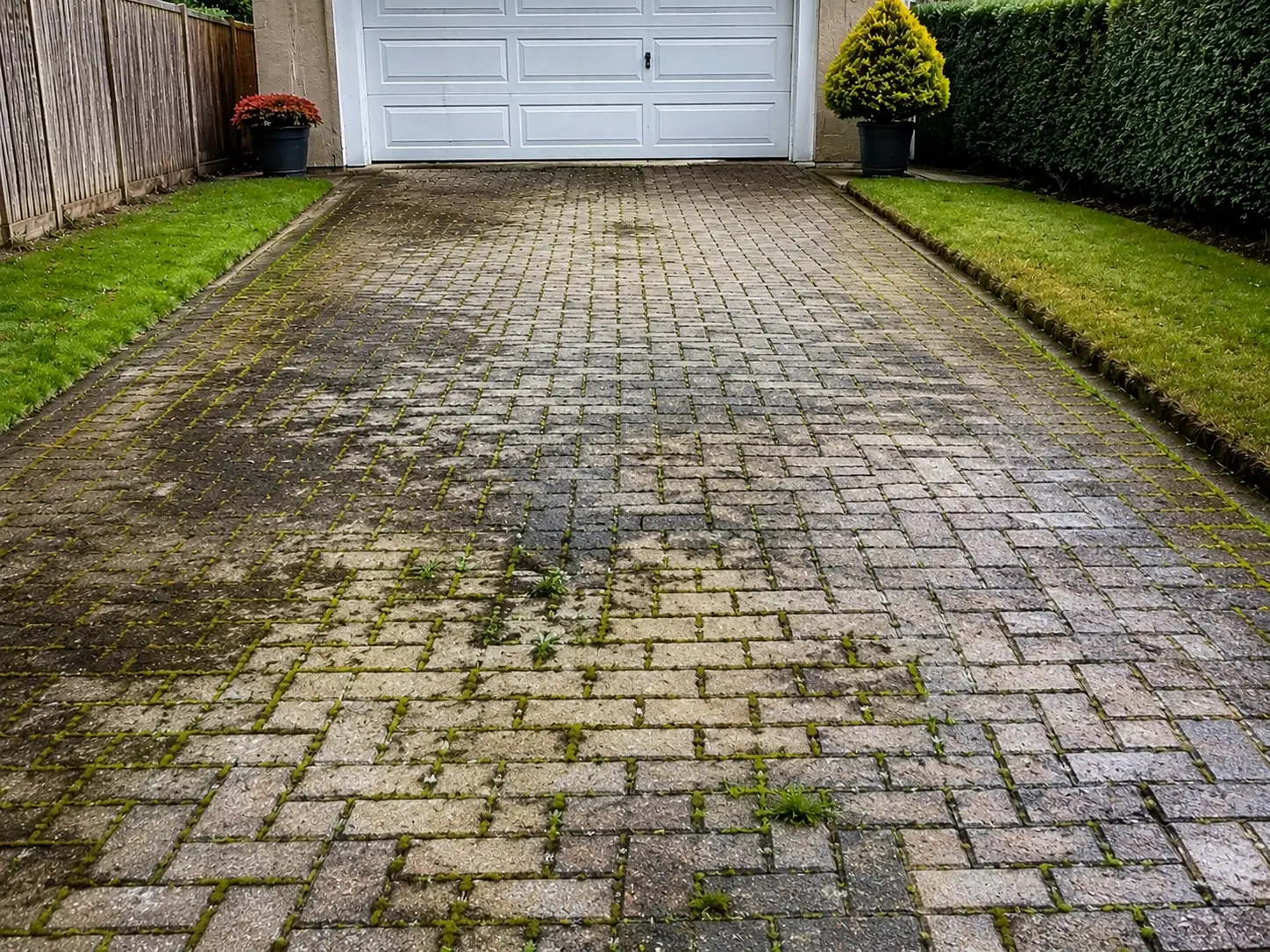 Driveway before general cleaning in Bahrain